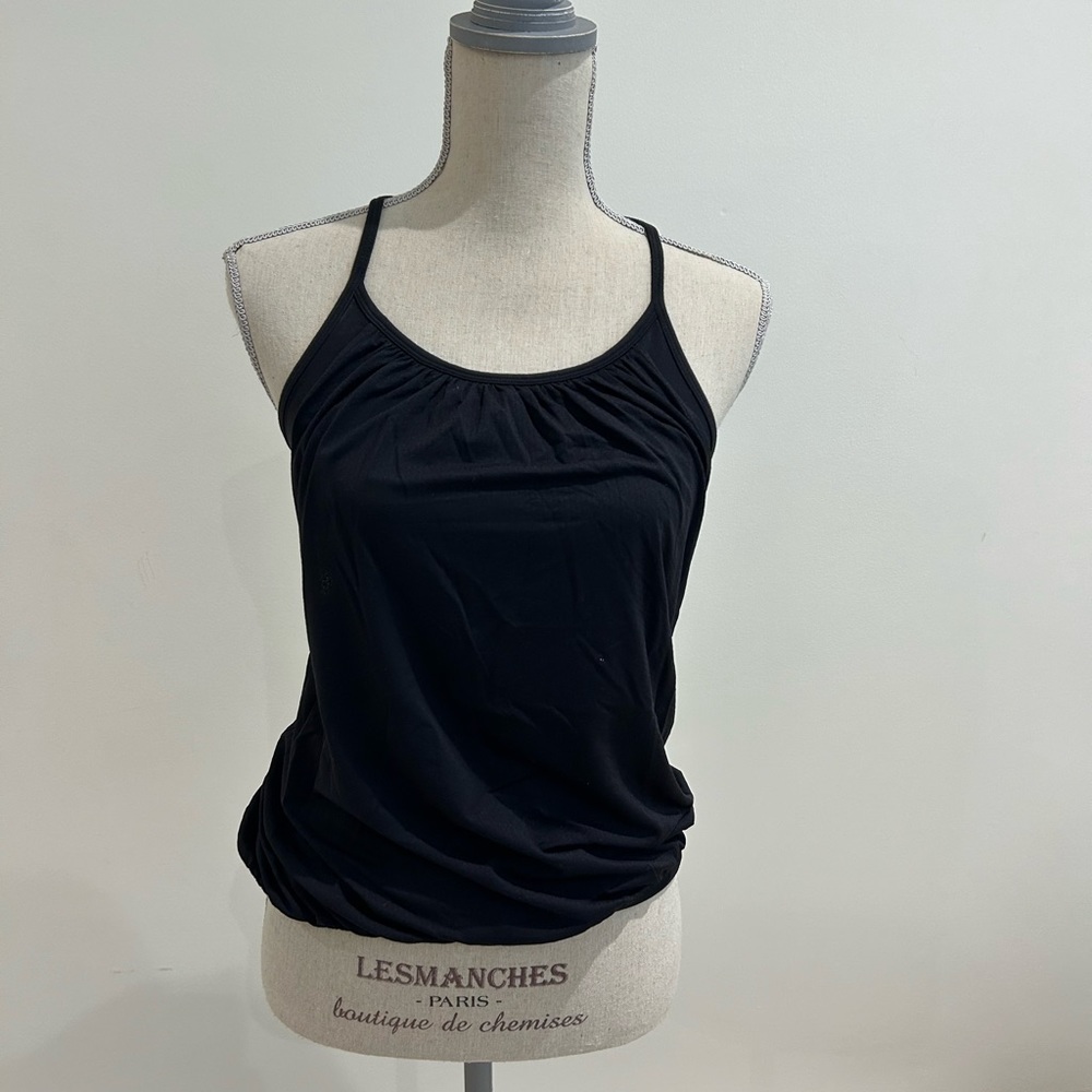Lululemon No Limit Tank Top Women's Size 4 Stretch Racerback Attached Sports Bra